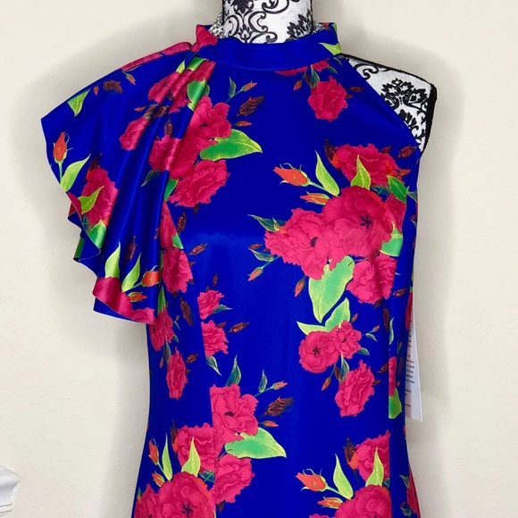 FLORAL PRINT DRESS NWT - Picture 2 of 2